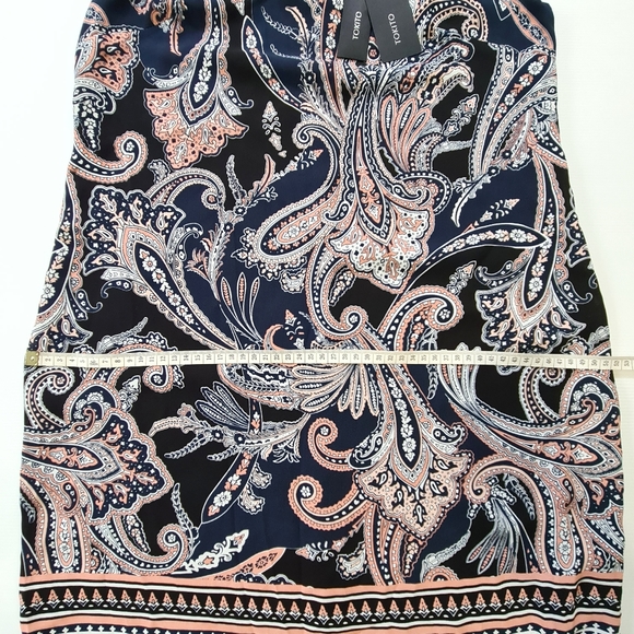 Tokito Paisley Shift Mini Dress Size AU 10 BRAND NEW - Picture 7 of 9